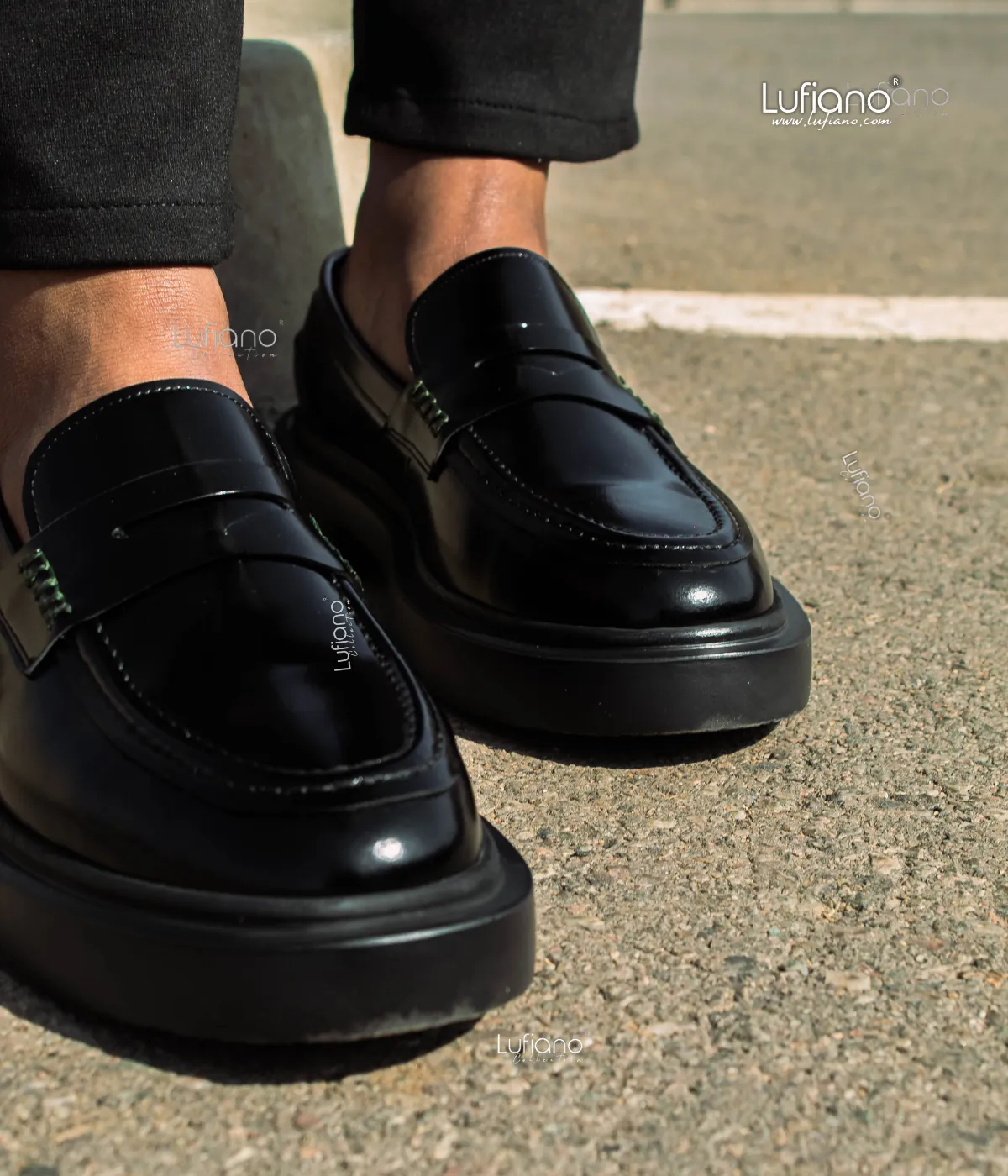 209  - Lufiano Slip On: Black