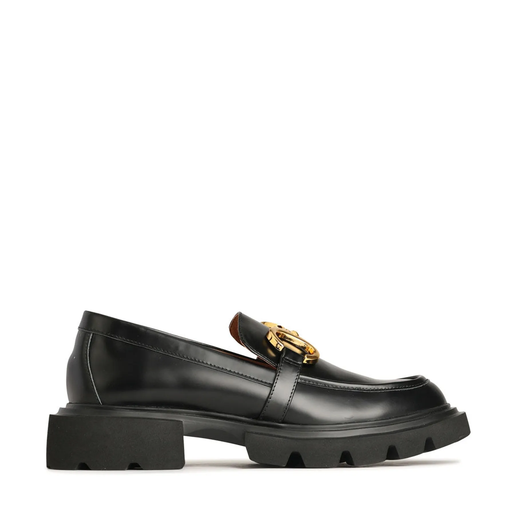 ADINE LEATHER CHUNKY LOAFERS