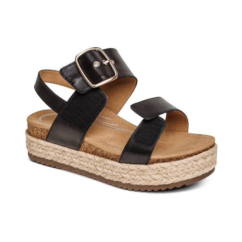 Aetrex Vania Arch Support Platform Sandal Women's