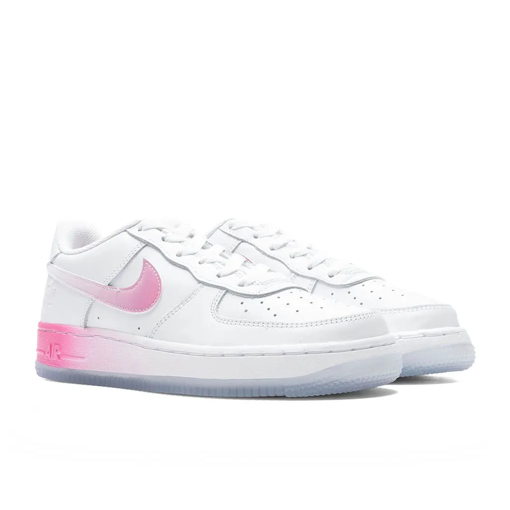 Air Force 1 LV8 (GS) - White/Lotus Pink/Yellow Gold