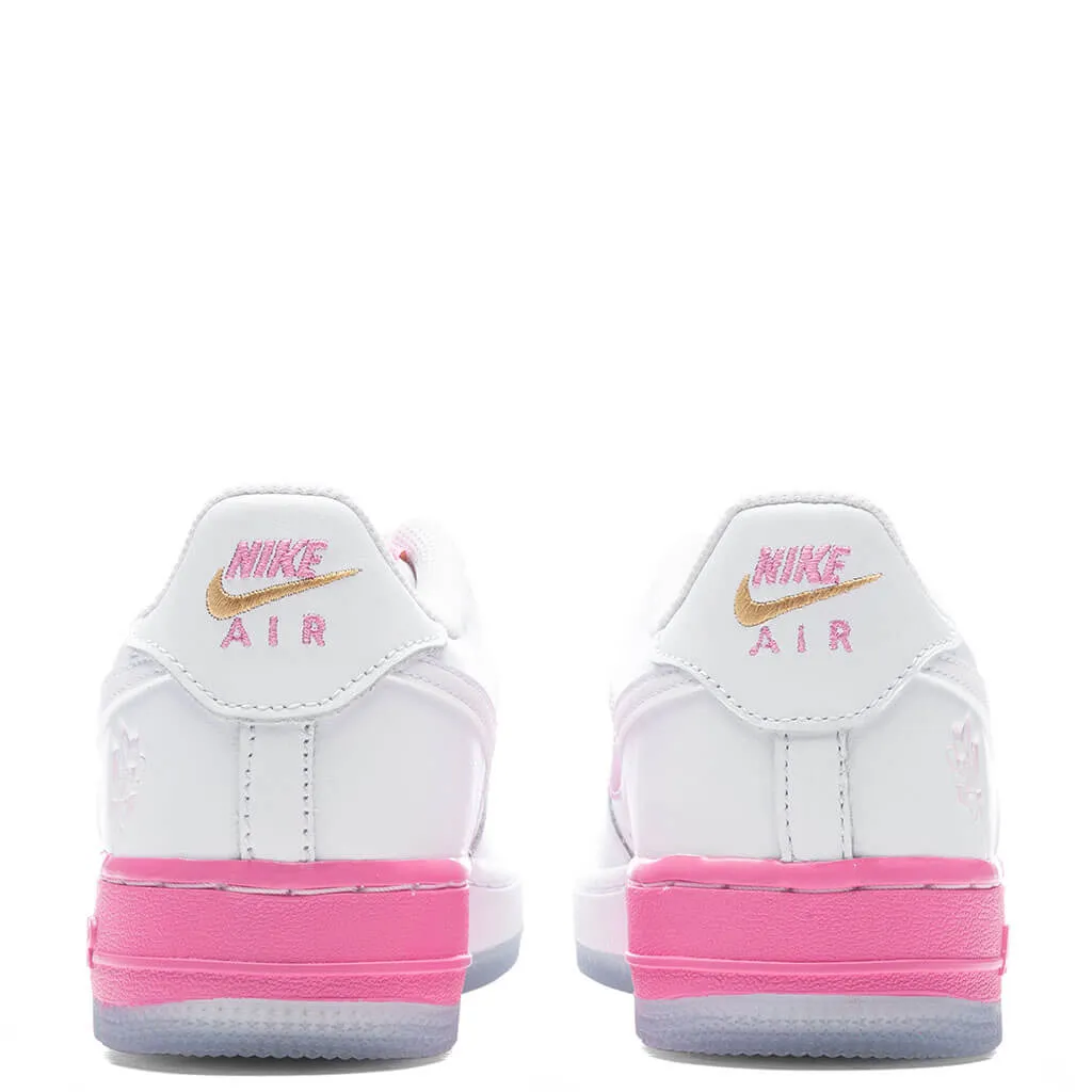 Air Force 1 LV8 (GS) - White/Lotus Pink/Yellow Gold