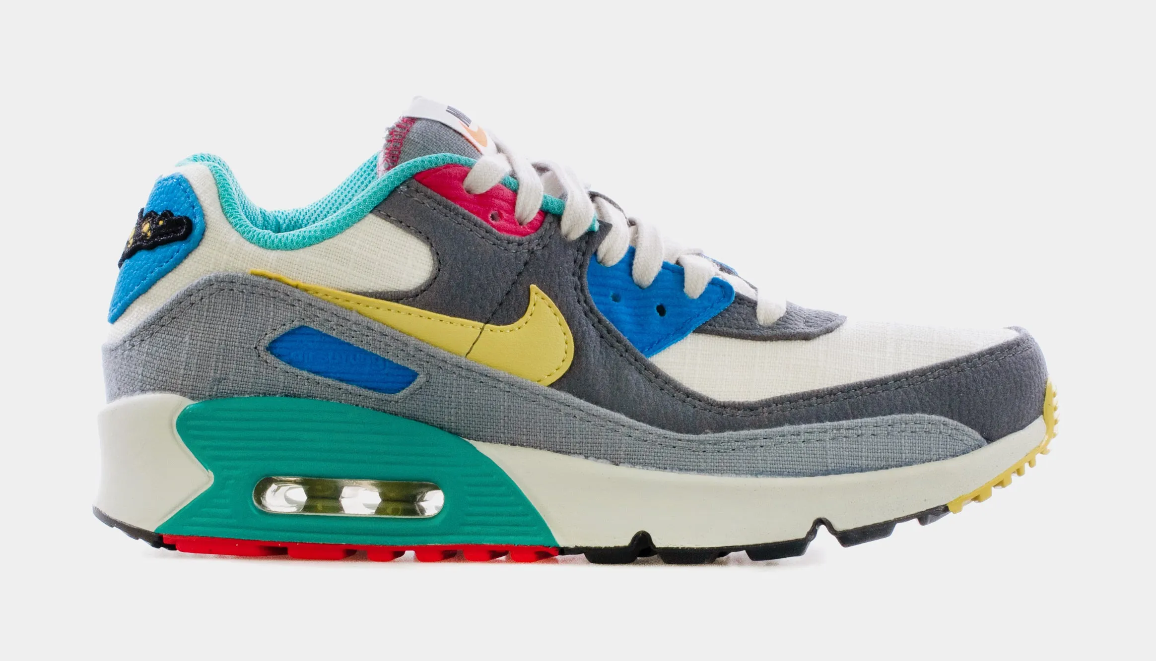 Air Max 90 Air Sprung Grade School Lifestyle Shoes (Grey/Multi)