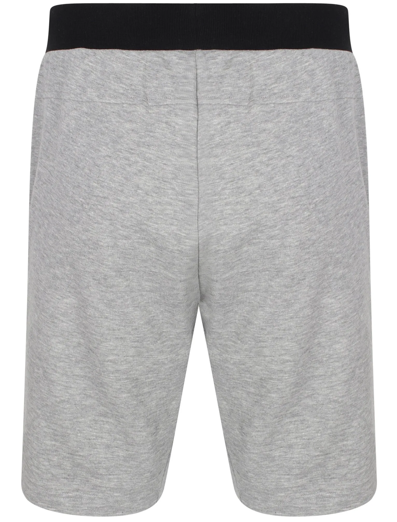 Akah Loop Back Fleece Jogger Shorts In Light Grey Marl - Dissident