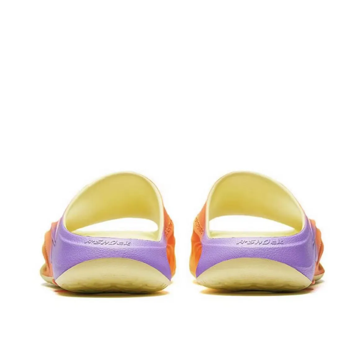 Anta Nitrogen Bubble Leisure Sports Recovery Slippers - Yellow/Orange/Purple