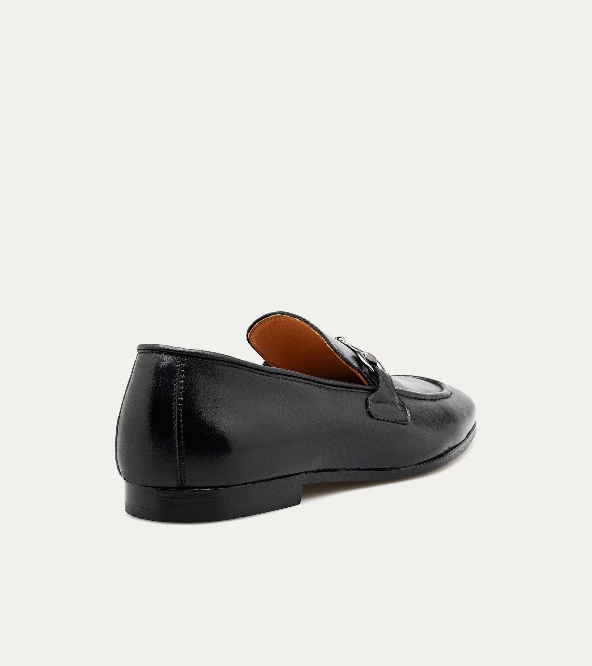 Antonio Bit Loafer in Black Full Grain