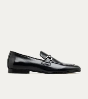 Antonio Bit Loafer in Black Full Grain