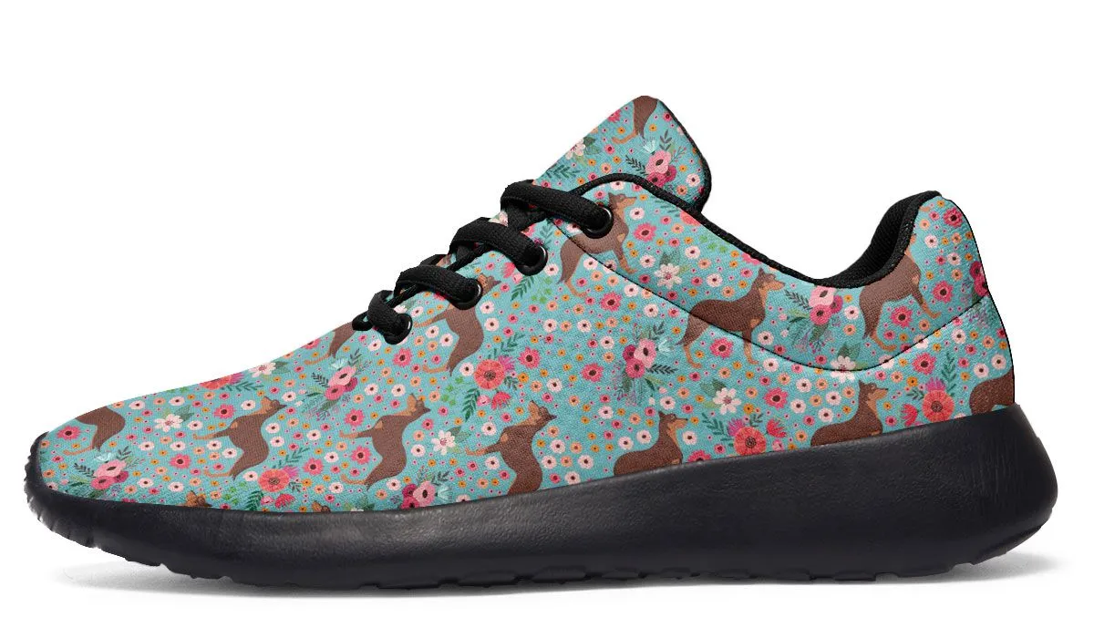 Australian Kelpie Flower Sneakers