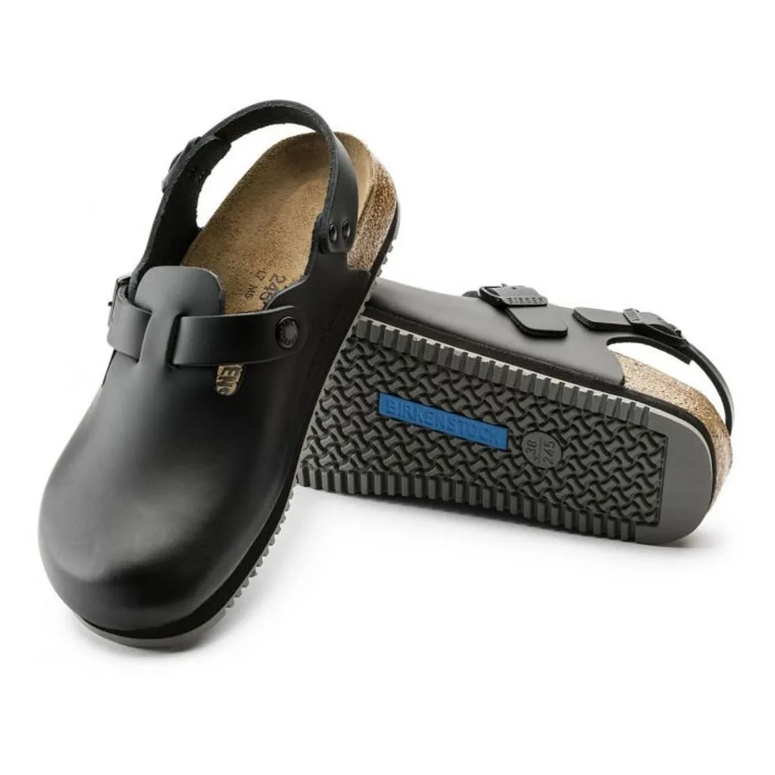 Birkenstock Tokio Prof Smooth Leather Black Regular