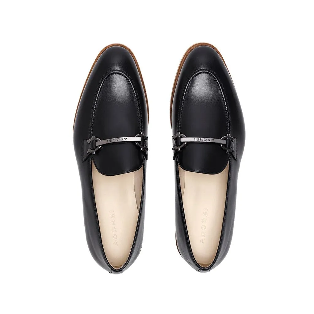 Black Calf Horsebit Loafer