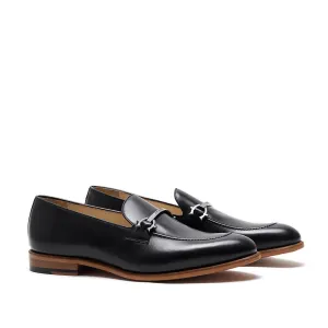 Black Calf Horsebit Loafer