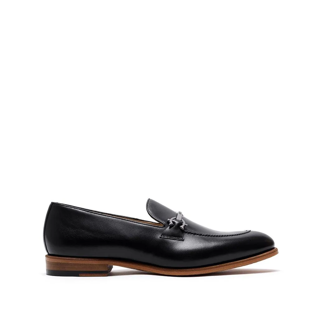 Black Calf Horsebit Loafer