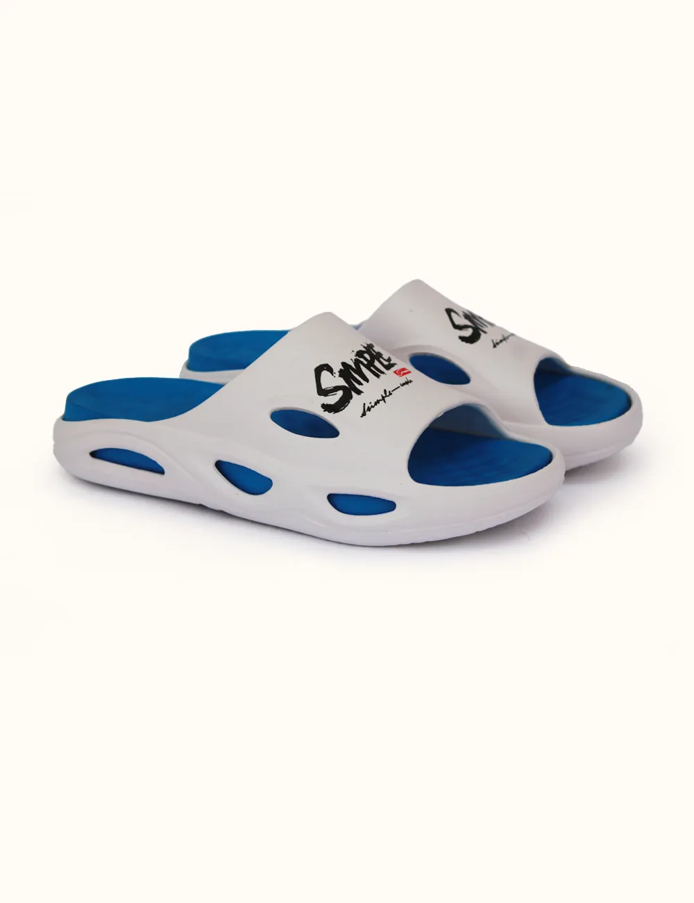 Blue White | Soft Slippers for Men