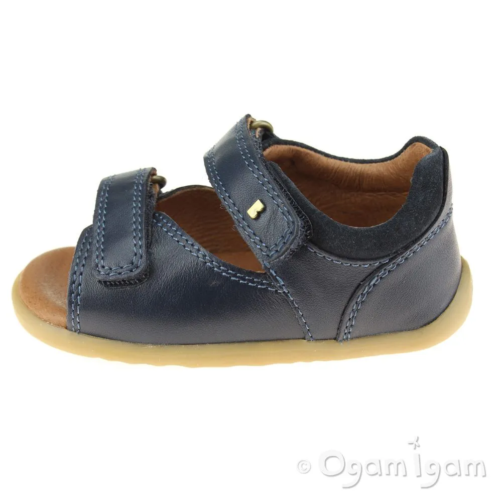 Bobux Driftwood Infant Boys Navy Open-Toe Sandal