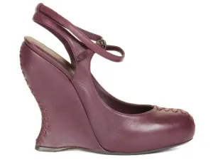 Bottega Veneta Boysenberry Wedge Platforms