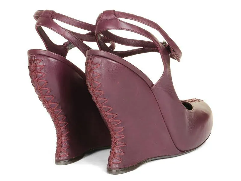 Bottega Veneta Boysenberry Wedge Platforms