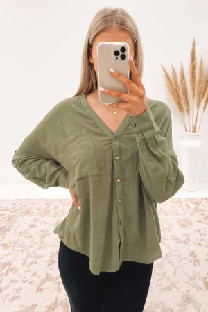 Britney Top Khaki