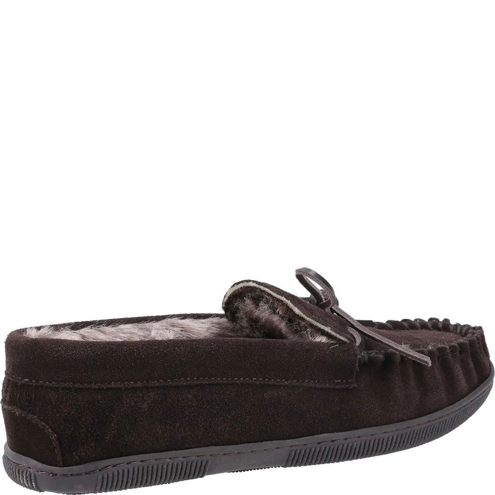 Brown Ace Slippers