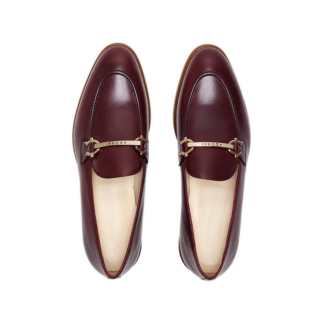 Burgundy Calf Horsebit Loafer