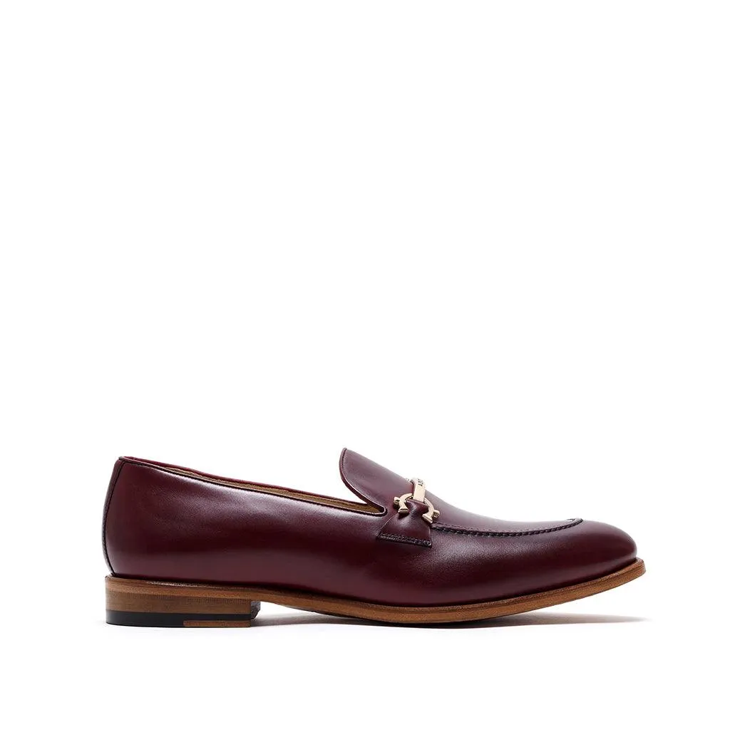 Burgundy Calf Horsebit Loafer