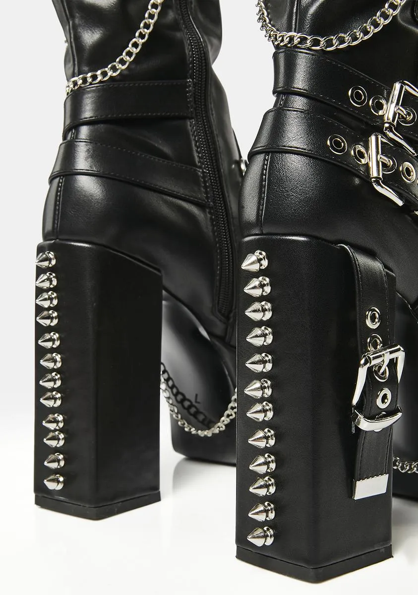 Captivate Buckled Platform Boots