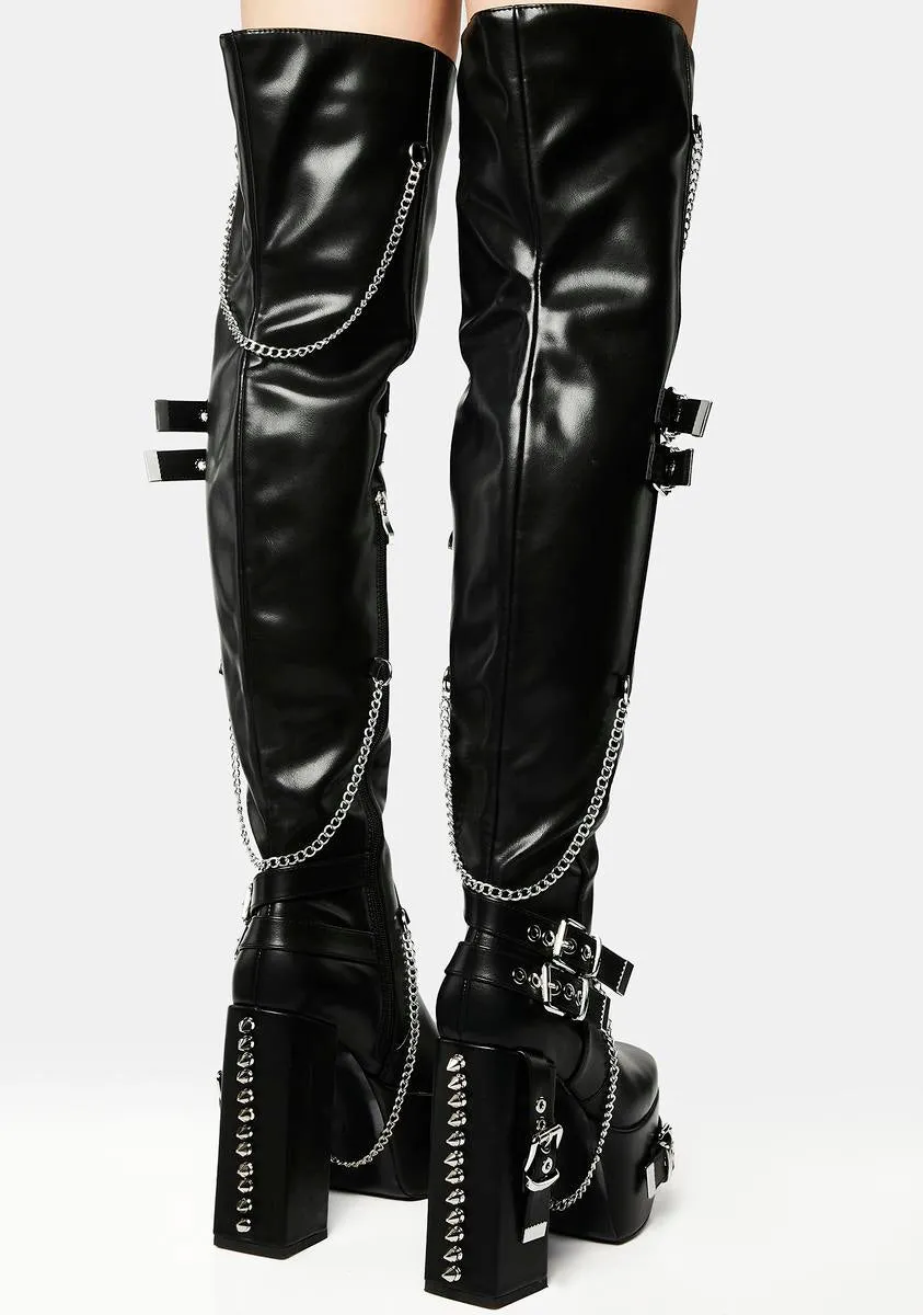 Captivate Buckled Platform Boots