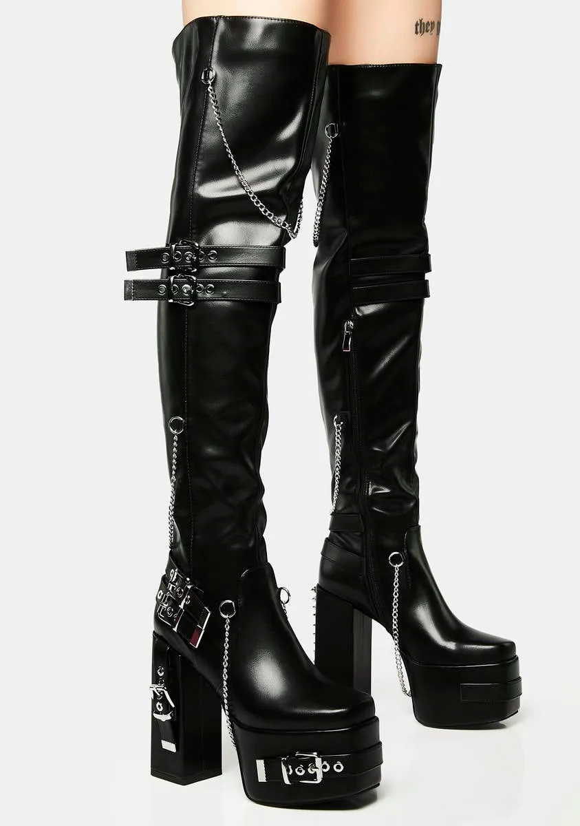 Captivate Buckled Platform Boots