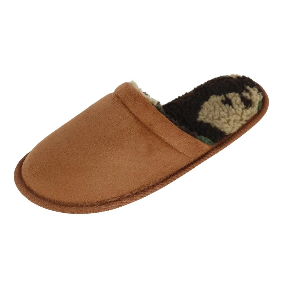 Clear Creek Men's Micro Suede and Sherpa Slide Slipper