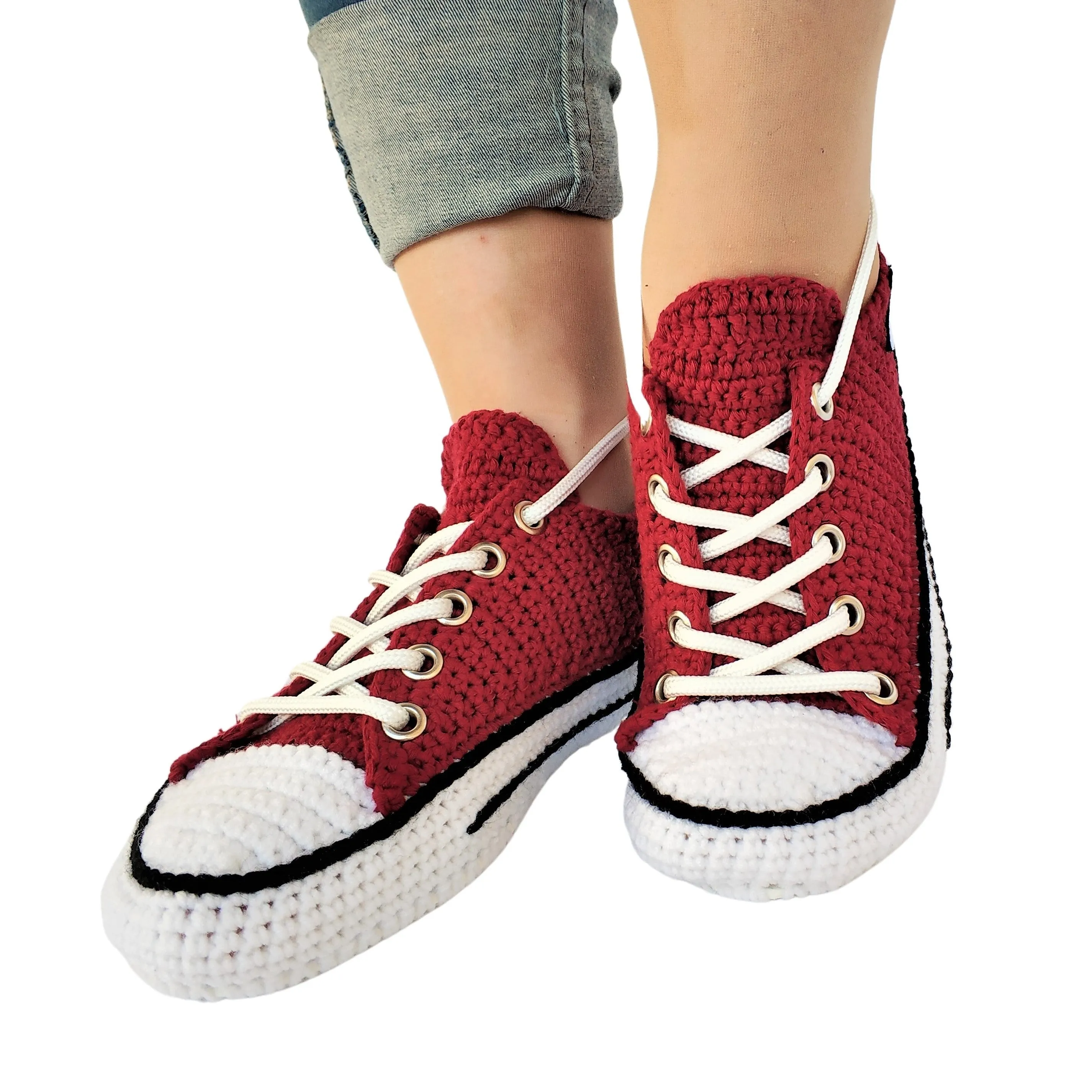 Converse Embroidered Handmade Custom Slippers Low Top Sneakers Breathable Wool Socks