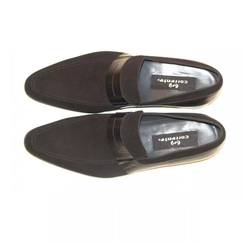 Corrente Suede Penny Loafer Black