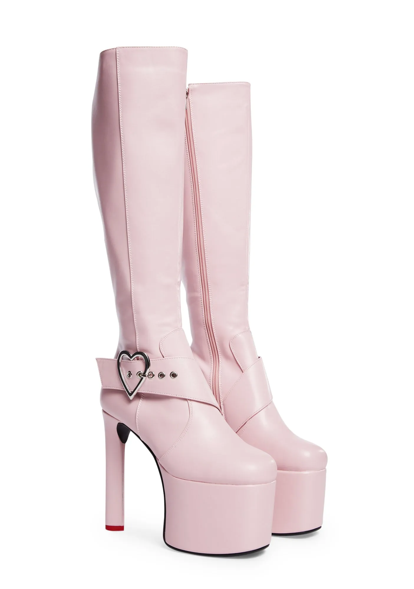 Cupid Thigh-High Boots - Pink