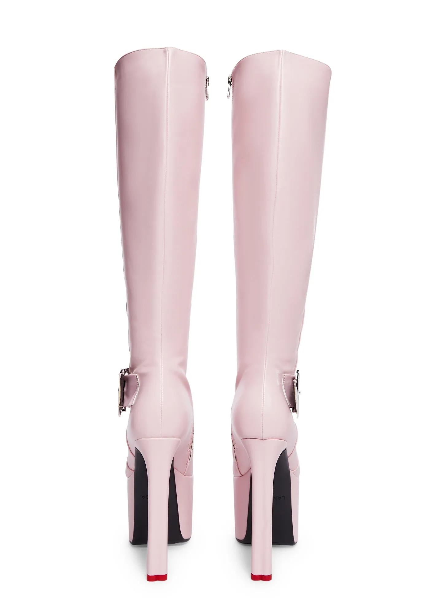 Cupid Thigh-High Boots - Pink