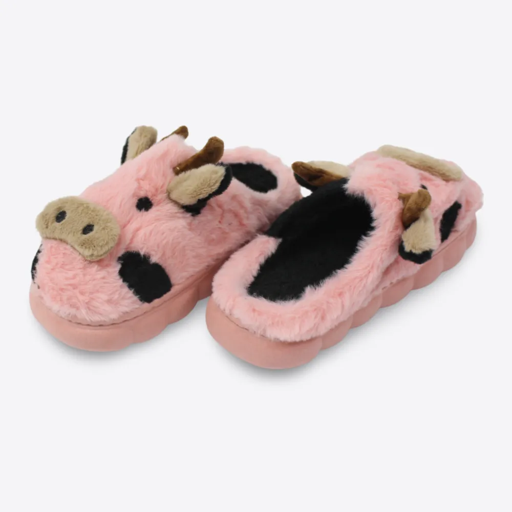 Cute Cow Soft Slippers