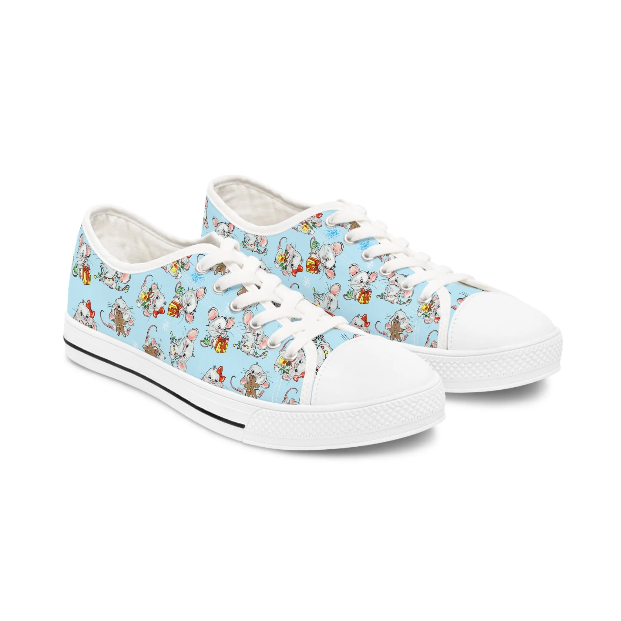 Cute Mouse Women's Low Top Sneakers