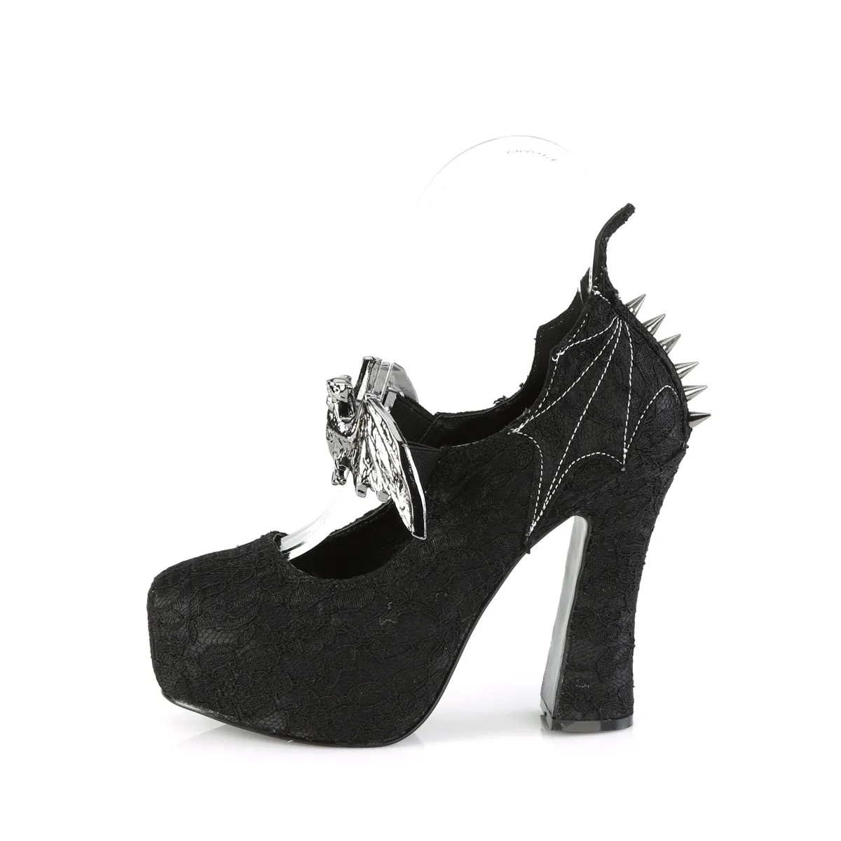 Demon Platform Heels Satin-Lace