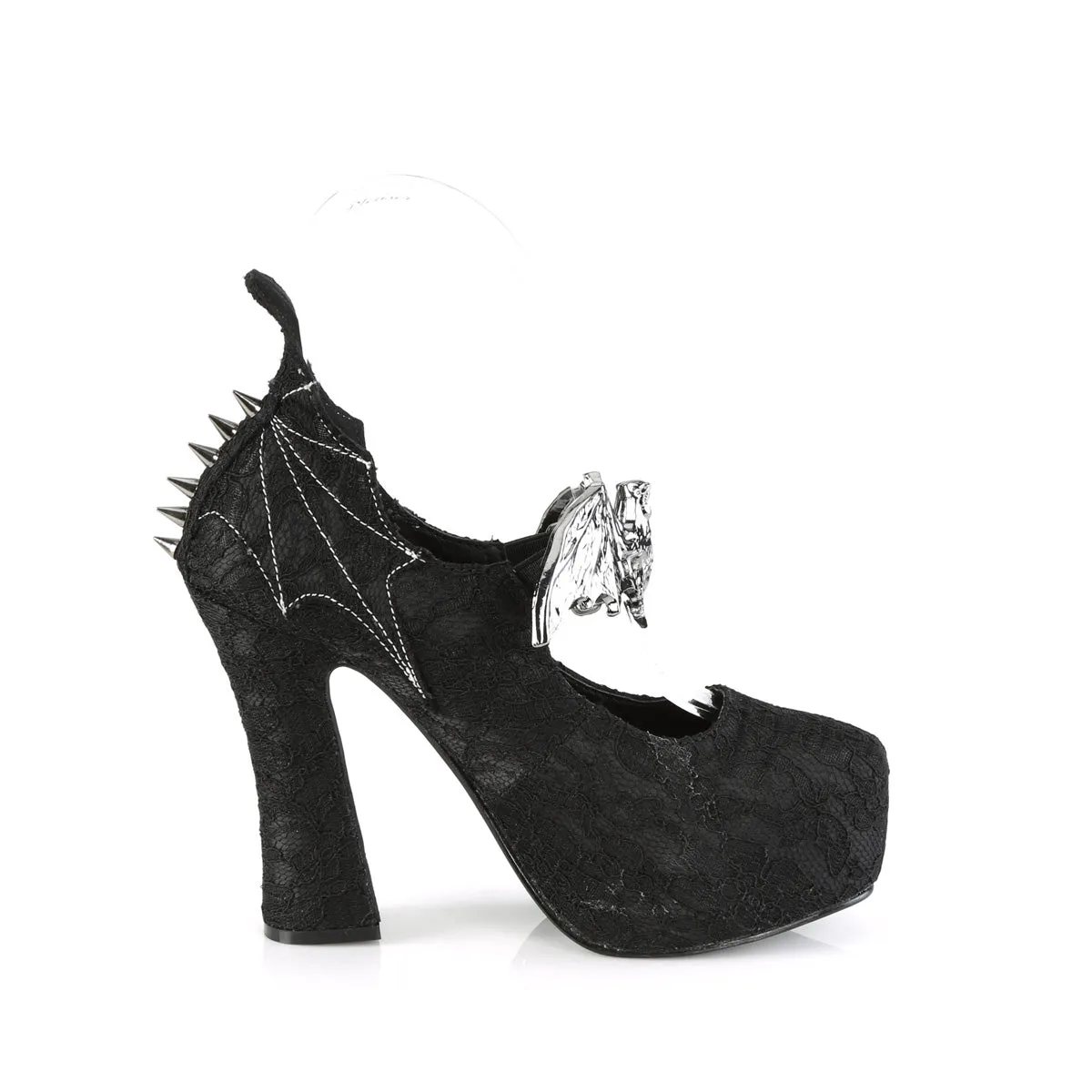 Demon Platform Heels Satin-Lace