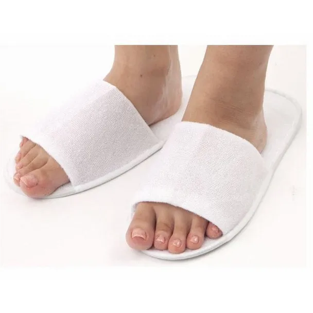 Disposable Soft Paper Slippers SP White 30 pairs