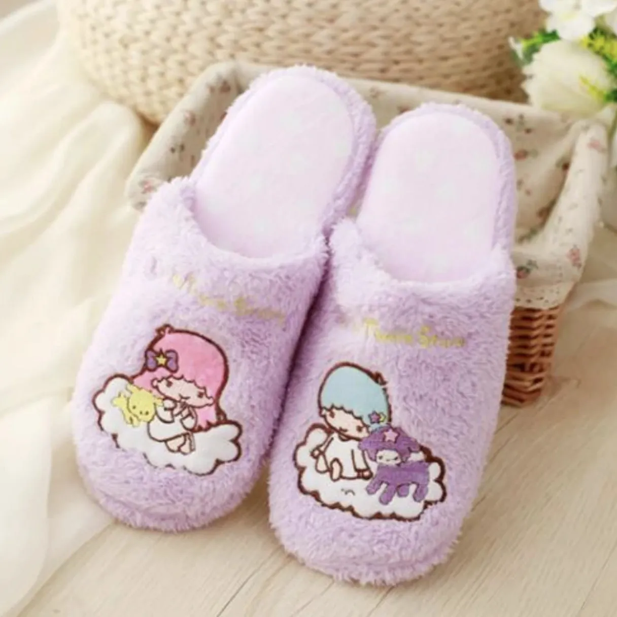 Dreamy Twin Star Slippers