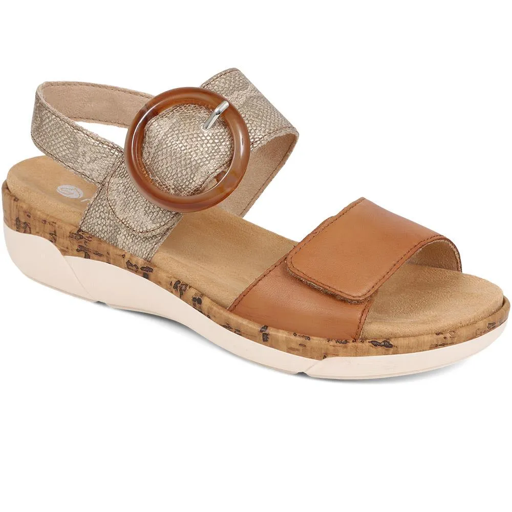 Dual Fitting Two-Tone Sandals - DRS33503 / 319 686