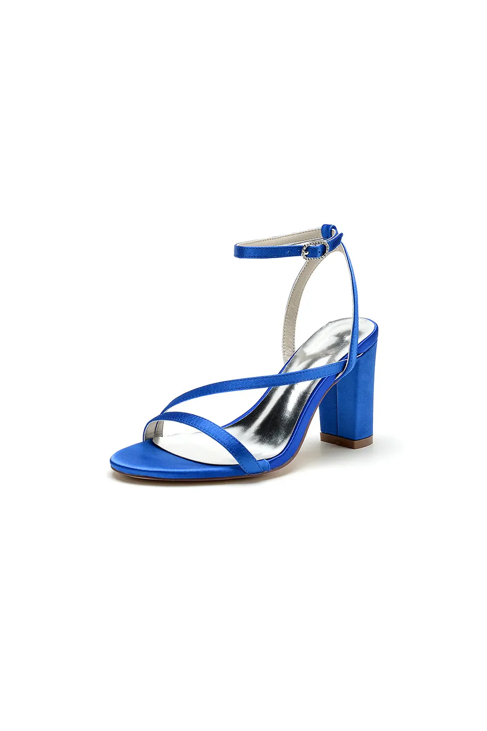 Elegant Block Heel Strappy Sandals with Ankle Strap