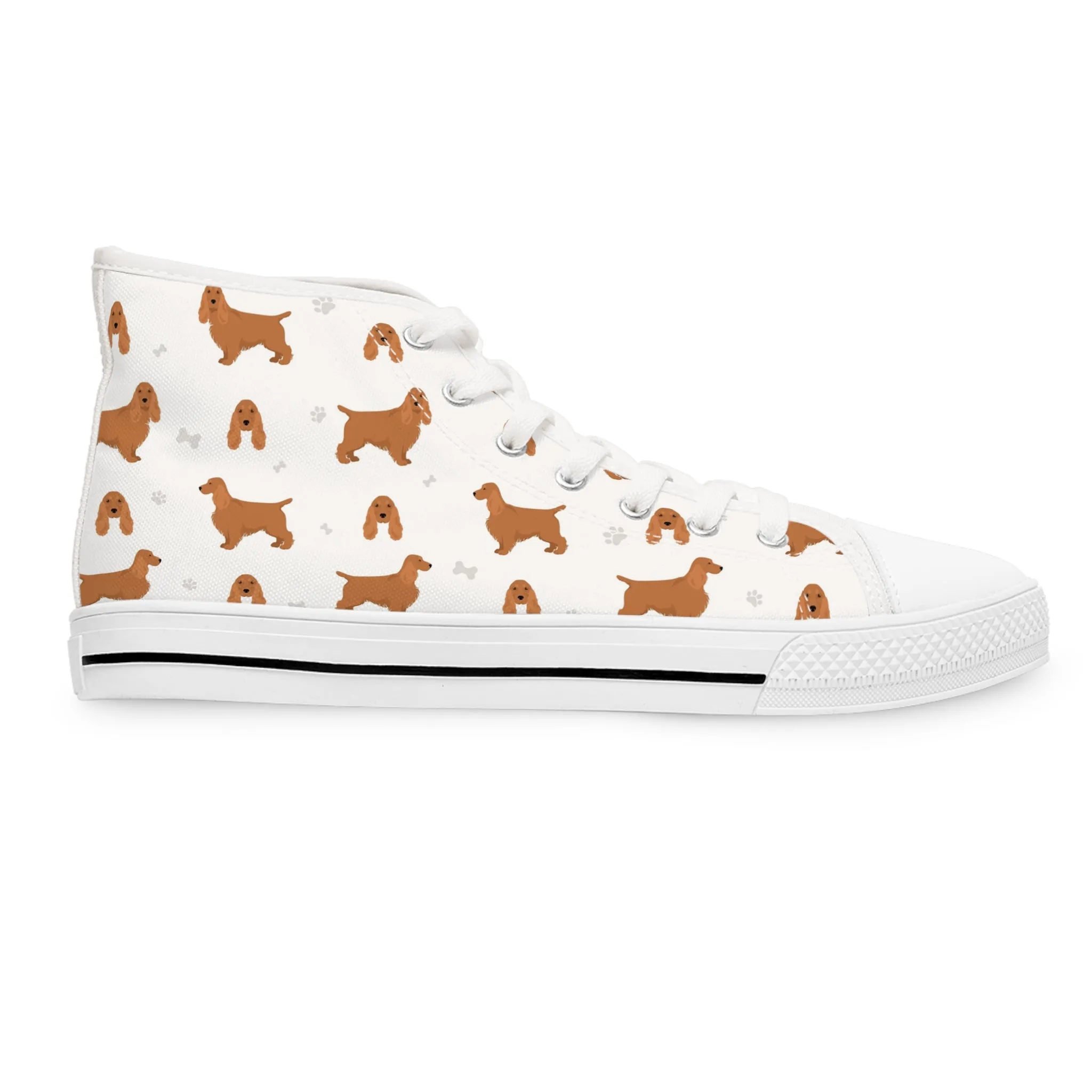 English Cocker Spaniel Women's High Top Sneakers