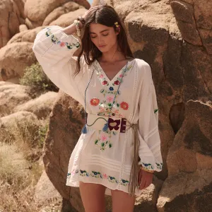 Florapaloosa Embroidered Tunic Dress