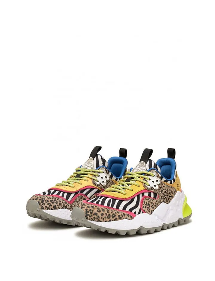 Flower Mountain Kotetsu Trainers Leopard Print / Pastel