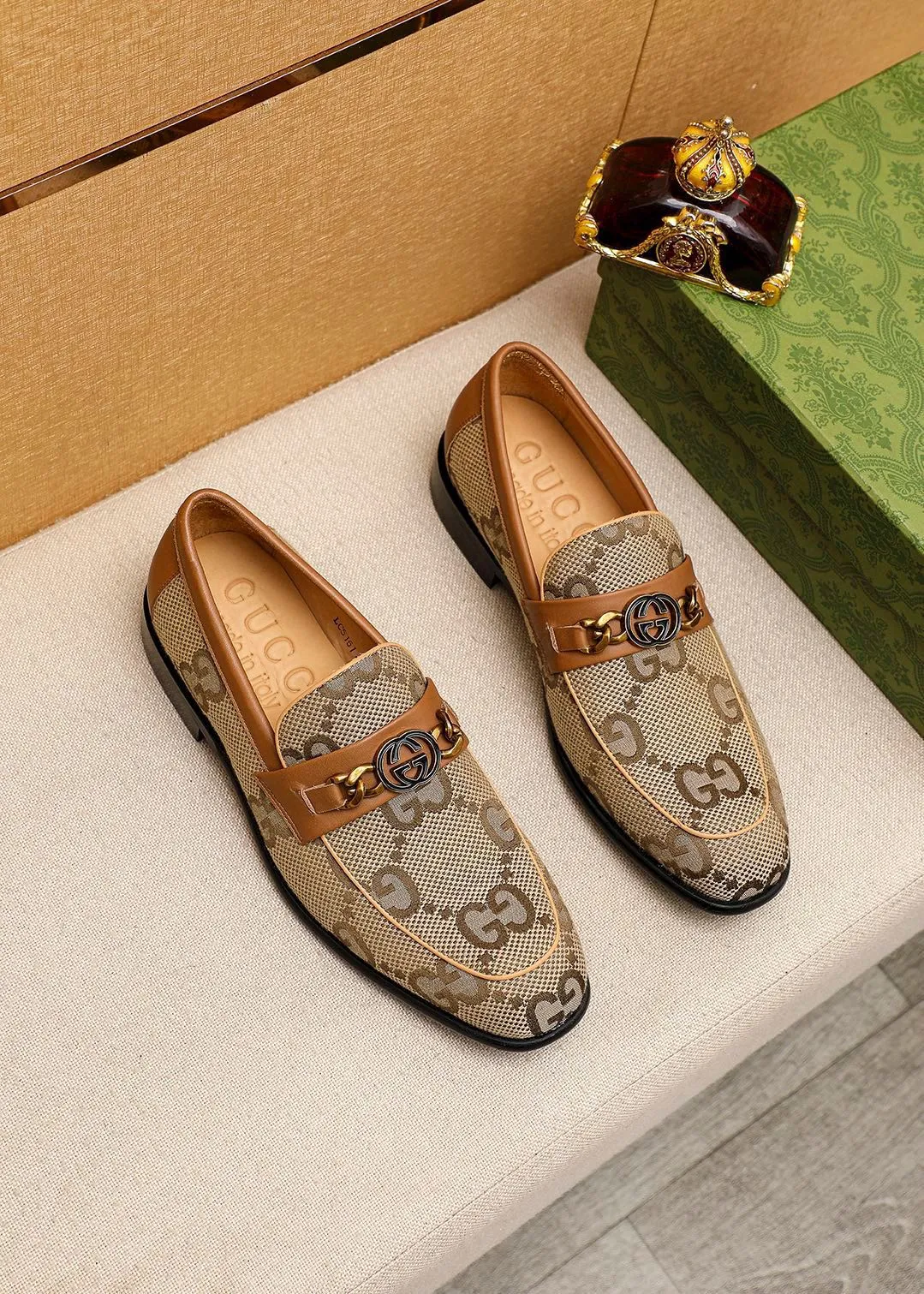 GG LOAFERS JORDAAN MAXI BROWN