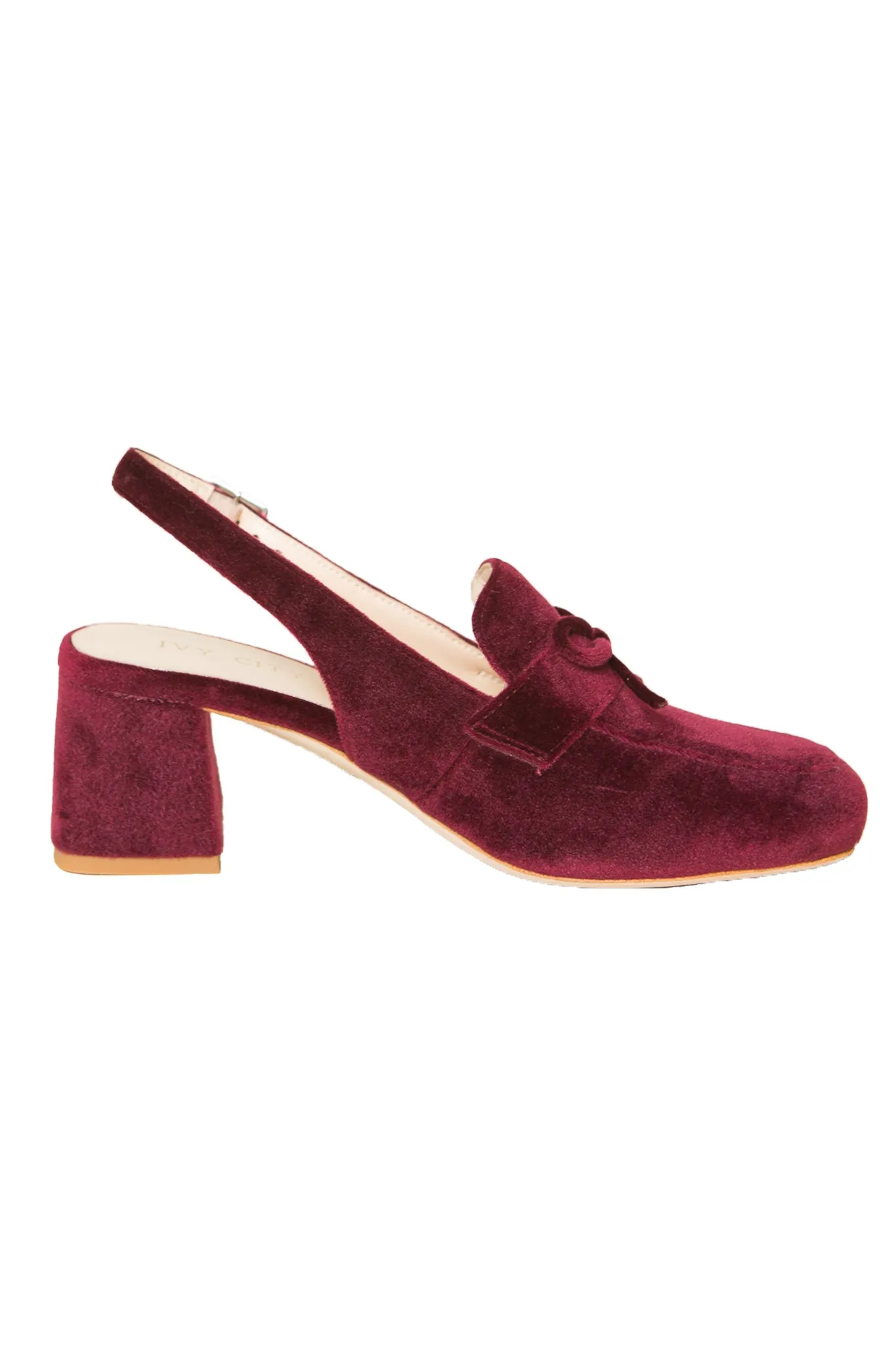 Ivy Bow Loafer in Wine - FINAL SALE