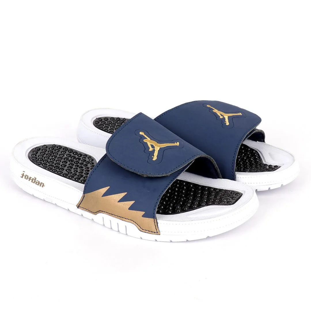 JD Hydro VRetro Blue with White Sole Men's Slide