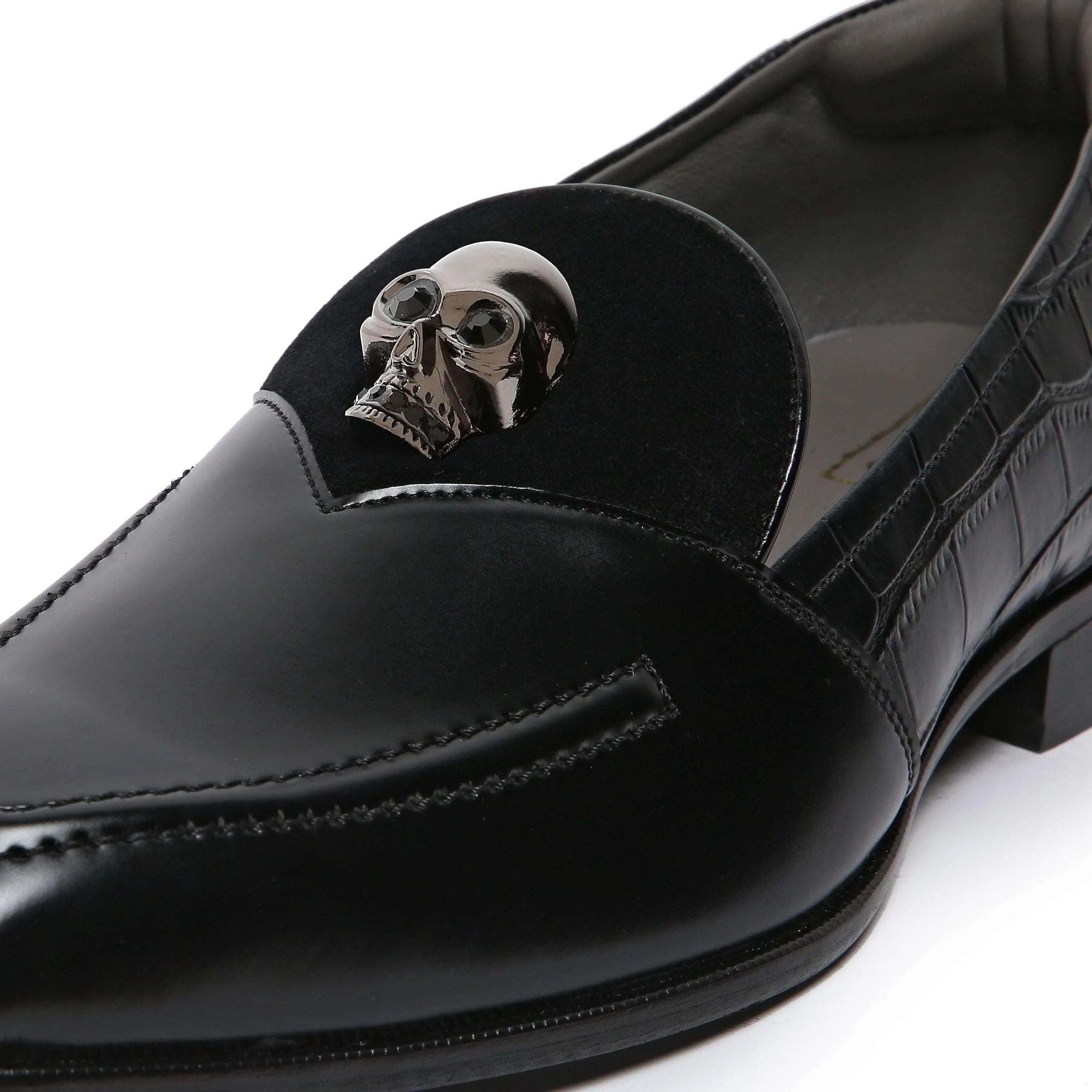 KANE | METALLIC SKULL SLIP-ON