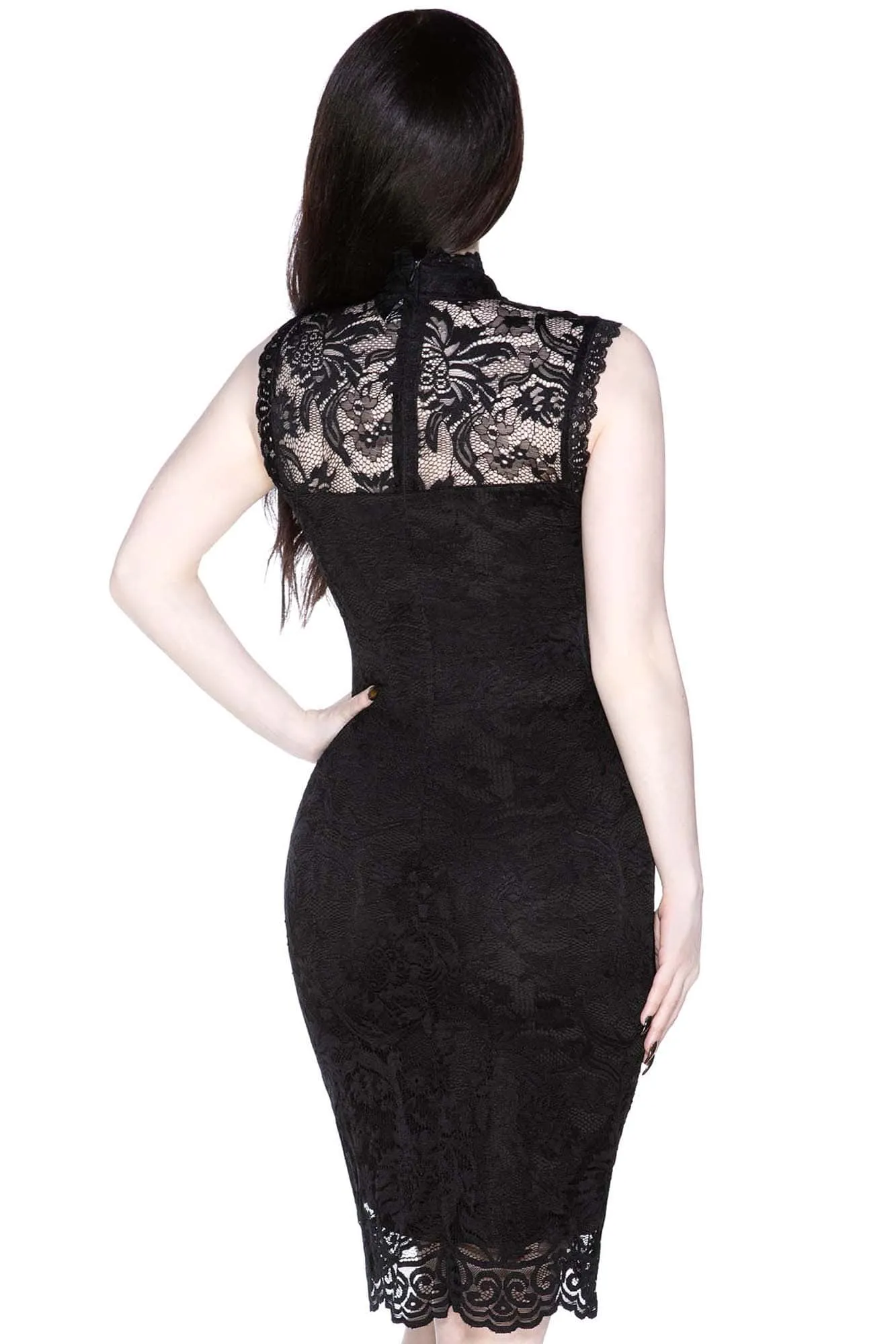 Laced-Up Bodycon Dress - Resurrect