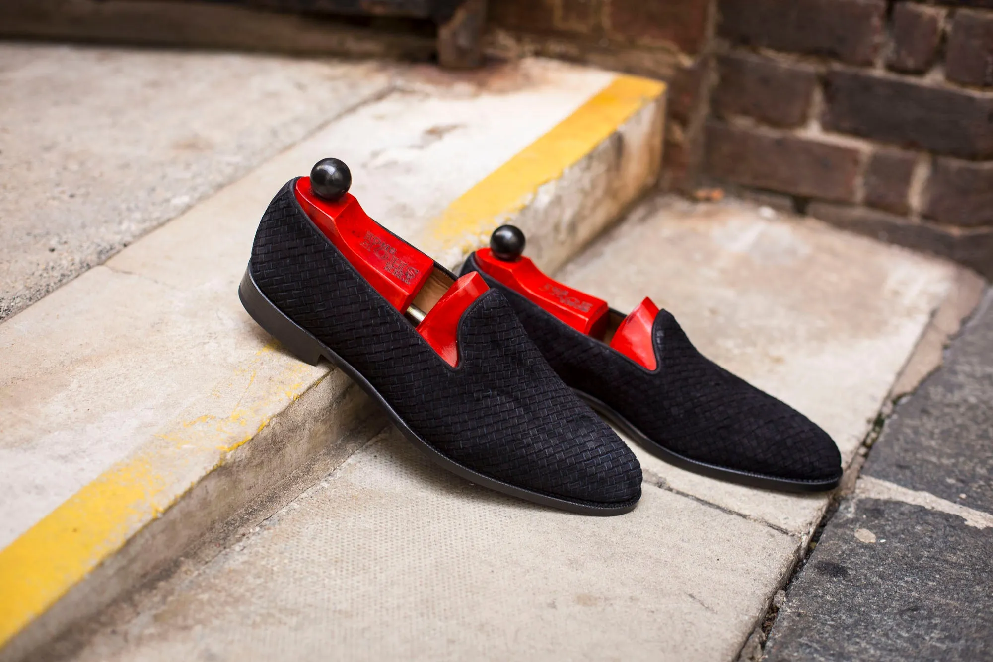 Laurelhurst II - MTO - Braided Black Suede - TMG Last - Single Leather Sole