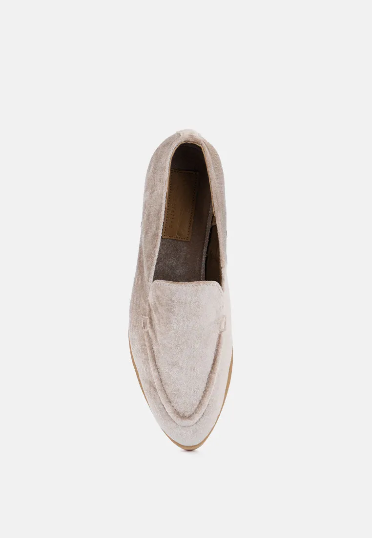 Luxe-Lap Velvet Handcrafted Loafers