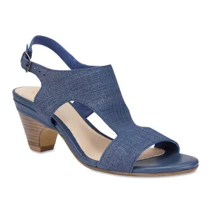 Margo Heel in Navy Nubuck